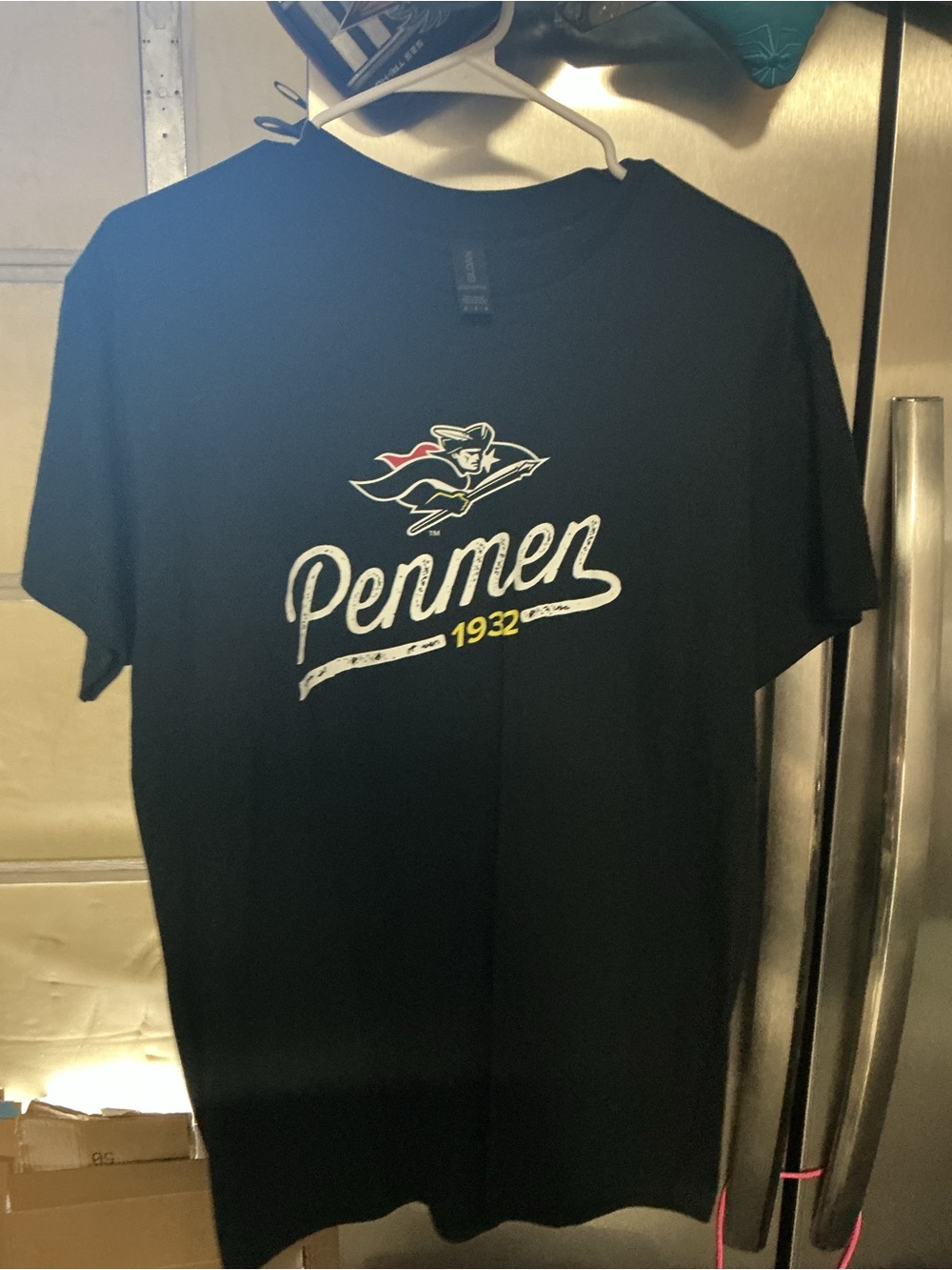 Gildan Black Penmen Graphic Tee with White & Yellow Accents #SNHU Penmen